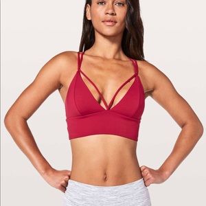 Lululemon Pushing Limits bra ruby red 4